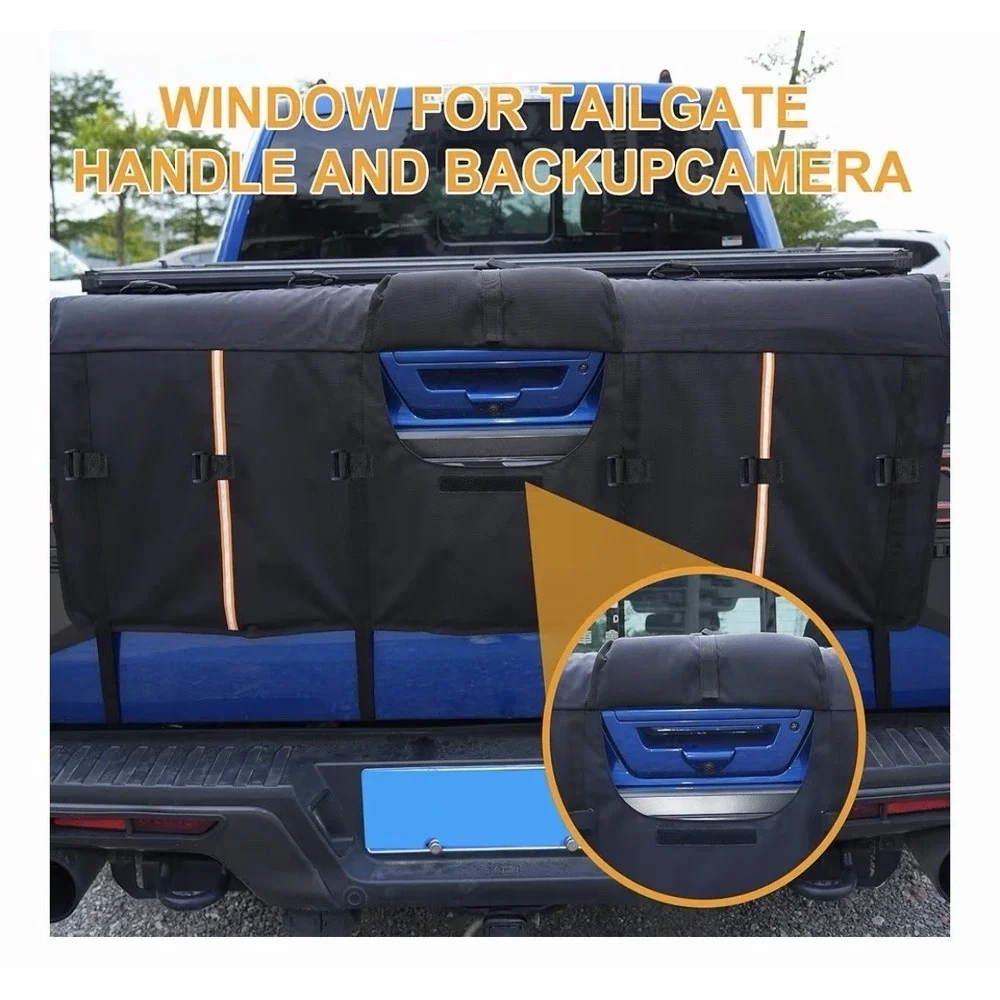 Amooca Tailgate Waterproof Pad For 5 Mountain Bikes And Tool Pockets 52